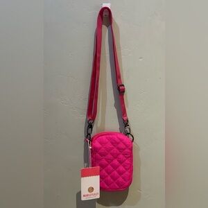 MarleyLilly Bright Pink Quilted Small Crossbody. Brand New With Tags!